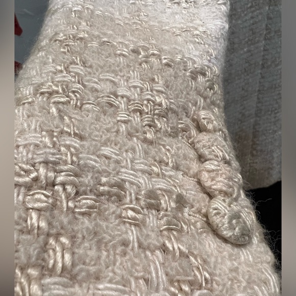 Saint Laurent Long Coat in Silk Tweed and Wool like New - Picture 2 of 15